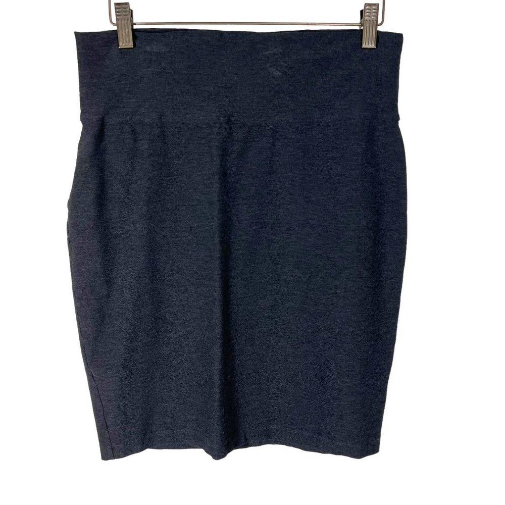 Eileen Fisher Black Stretchy Mini Pull On Skirt Small